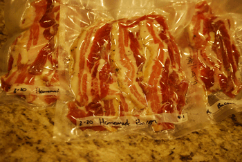 home cured bacon