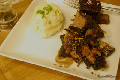 Braised Beef Short Ribs with mashed potatoes