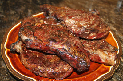 Slow Smoked Steaks